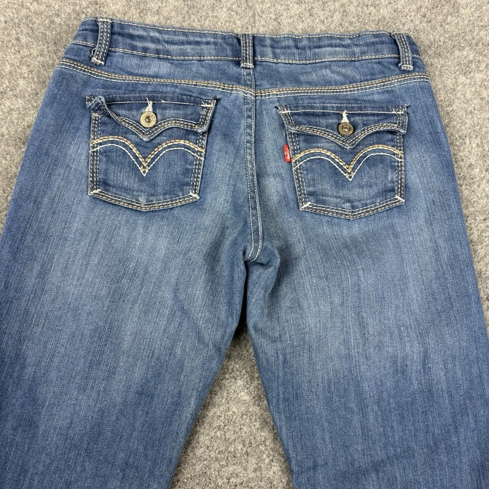 Levi's 514 Jeans Womens 14 Regular Bootcut (Fits 28x30) Flap Pocket Medium Wash - Picture 6 of 12